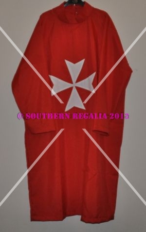 Knights of Malta Tunic (Crimson - English) - Click Image to Close
